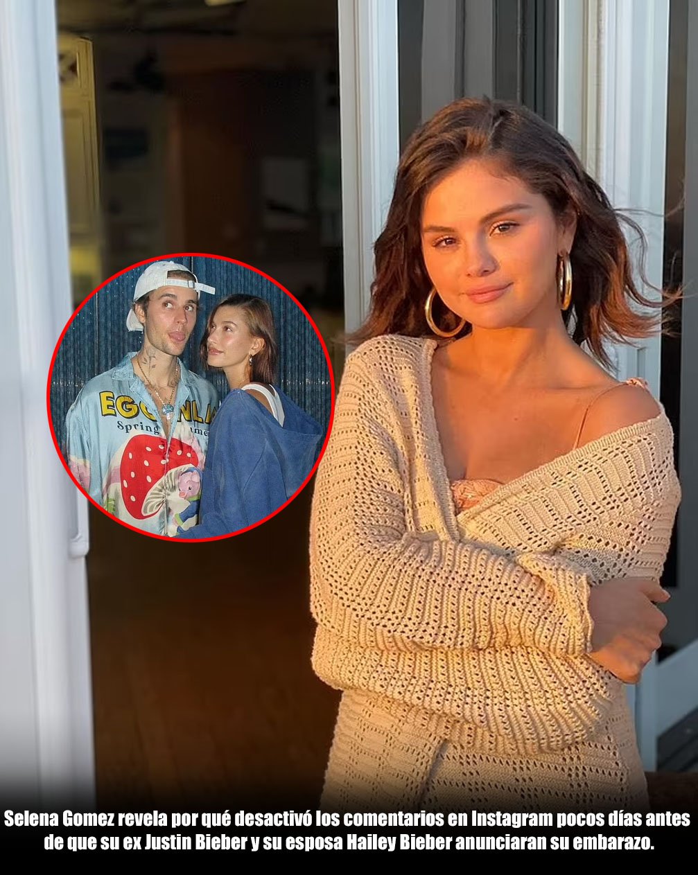 Cover Image for Selena Gomez revela por qué desactivó los comentarios en Instagram pocos días antes de que su ex Justin Bieber y su esposa Hailey Bieber anunciaran su embarazo.